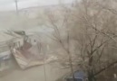 Kabataş - Rusya&bir evin çatısının uçması kameralara...