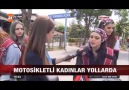 Kadın Motosiklet Sürücüleri Yollarda