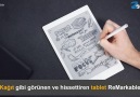 Kağıt gibi görünen ve hissettiren tablet ReMarkable