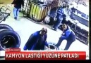 Kamyon Lastiği yüksüzken bile böyle patlıyor..