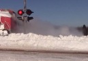 Kar yağdığında tren nasıl gider.
