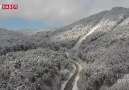 Kar yağışı Domaniç Dağlarını beyaza bürüdü.