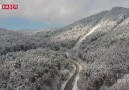 Kar yağışı Domaniç Dağlarını beyaza bürüdü.