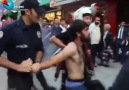Katliam protestosuna polisten insanlık dışı saldırı