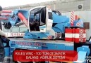 KELEŞ VİNÇ 100 TON RADYO KONT BALANS AĞIRLIK SİSTEMİ