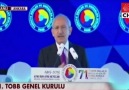 Kemal Kılıçdaroğlu TOBB konuşması