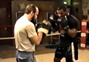 Kevin Rooney & Mike Tyson on the pads in 1986