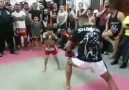 Kid showing off his amazing fighting skills!