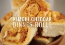 Kimchi Cheddar Dinner Rolls