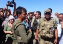 Kobanê sınırındaki çadır askerler tarafından söküldü