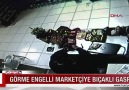 Konya'da Görme engelli marketçiye bıçaklı gasp