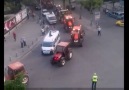Konya'da Şehitler İçin Traktörcüler Eylem yaptı!