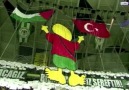 Konyaspor taraftarından tek kelimeyle muhteşem Kudüs koreografisi...