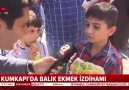 Kumkapıda balık ekmek izdihamı