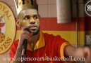 LeBron in the locker room