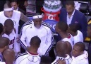 LeBron James Huddle !