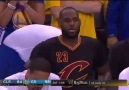 LeBron was soooo tired by the end of 3rd qtr.