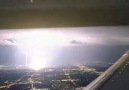 Lightning caught from a plane...