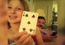 Little Birdie Helps Mom Master Card Trick