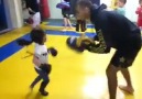 Little girl with amazing MMA skills!