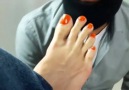 Lolita orange toes sucked