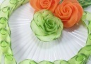 Lovely Cucumber & Carrot Roses Credit Fruity Freshy Juicy