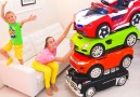 Magic Little Driver on Toy Cars Transform Colored Cars