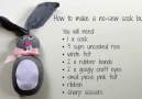 Make a cute no-sew Easter sock bunny!