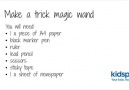 Make your own TRICK magic wand!