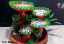 Making a Terracotta waterfall fountain from plastic potsCre Nature