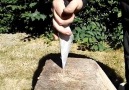 Making 2 Easy Aluminum Kunai Throwing Knifes!! Credit AlumiTube