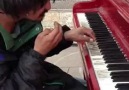 Man on the street plays beautifully