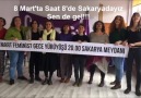 8 mart&saat 2000&sakarya meydanındayız. sen de gel!