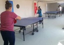 Masa Tenisi Antrenmanından Forehand tekniği çalışması.