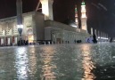 Masjid al Nabawi during heavy rain yesterday.