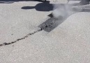 Mastik asfalt boşluk yaması.