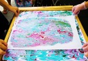 Mayu Silk Art lets you design a water-marbled silk scarf.