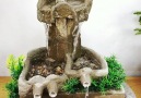 M Craft - Beautiful cement fountain making at home