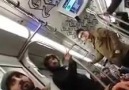 Metroda etrafa küfürler savuran iki gerizekalının hazin sonu