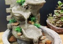 M garden - Beautiful waterfall water fountain making at home