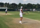 Mid Sunday practice (kind of busy all three courts ...)