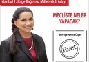 Mihriye Nevra ÖLÇER İstanbul 1.Bölge Bağımsız Milletvekili Adayı