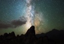 Milky Way Galaxy over Alabama Hills California Timelapse