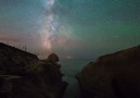 Milky Way Moonset over Oregon Coast