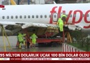 95 milyon dolarlık uçak pert oldu