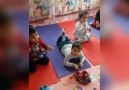 Miniklerimle güne spor yaparak başladık