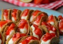 Mini Strawberry Cheesecake Tacos