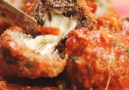 Mozzarella-Stuffed Slow Cooker Meatballs