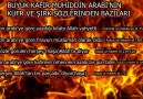 Muhiddin Arabi isimli zındık kafirin küfr ve şirk sözleri