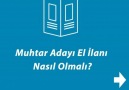 Muhtar adayının el ilanı nasıl olmalı İşte size ipuçları.